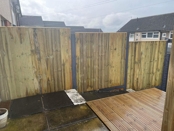 Treated Feather Edge Fence Panels