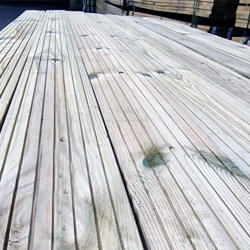 Decking Boards Natural Pine 4800 x 141 x 26 image 2