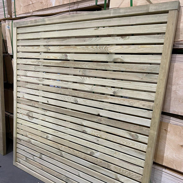 Slatted Fence Panels Pressure Treated front
